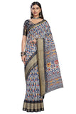 Glory Sarees Womens Cotto Silk Saree With Blouse Piece (Khushbu106_Blue)