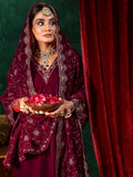 Libas Women'S Velvet Kurta Set (36976_Red