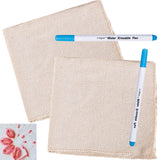 Artonezt 2 Pcs Natural Weave Cotton Monks Cloth For Punch Needle & Rug Hooking Embroidery Fabric Diy Handmade Art & Craft 11Coun