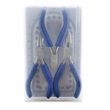 Beadalon 202K-050 Travel Tool Kit, Chain Nose Pliers, Round Nose Pliers, Cutter & Mini Bead Board, with Plastic Case Tools