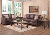 American Furniture Classics Square Arm Loveseat Sofas, Brown