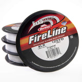 The Beadsmith Fireline by Berkley MicroFused Braided Thread 4lb. Test, 005/.12mm Diameter, 125 Yard Spool, Crystal Color