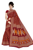 TAMAIRA FASHION Plain Weave Womens Pure Cotton Saree Without Blouse Piece (2310_Maroon)