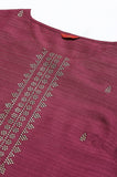 W For Woman Purple Geometric Printed Kurta With Gold Mukaish Purple M