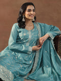 Libas Women'S Silk Blend Kurta Set (49514_Blue_Xxl)