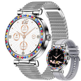 MYSHUN Smart Watch for Women(Answer/Make Calls), 5ATM Waterproof Fitness Watch Fitness Watch with Heart Rate/SpO2/Blood Pressure