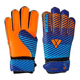 Vizari Saturn F.P. Goalkeeper Gloves W/ Finger Support – Blue/Orange