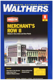 Walthers Cornerstone N Scale Model Merchants Row Ii Kit, 61/4 x 31/2 15.9 x 8.9cm, (9333224)