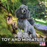 Poodle Toy and Miniature Calendar 2027 by MegaCalendars - Monthly Dog Breed Wall Calendar, Made in USA