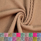 57 Wide Poly Rayon Spandex Rib Knit Fabric by The Yard - 240 GSM, Medium Weight, Soft & Breathable, 4-Way Stretch - Ideal for Cl