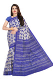 TAMAIRA FASHION Womens Plain Cotton Saree (1338_Blue)