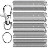 LEOBRO 480PCS Lobster Claw Clasps and Key Rings, Keychain Making Kit - 240PCS Keychain Clips and 240PCS Key Chain Ring, for Key 