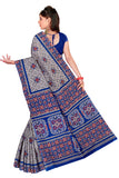Tamaira Fashion Womens Plain Weave Pure Cotton Saree Without Blouse Piece (2229_Grey_Malmal)