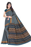 TAMAIRA FASHION Womens Plain Cotton Saree (2198_Blue)