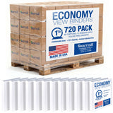 Samsill Economy 1.5 Inch 3 Ring Binder Bulk Pallet, Round Ring Binder, Customizable Clear View Cover, White, Pallet of 720 Binde
