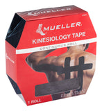 MUELLER Sports Medicine Kinesiology Tape, Continuous Roll, Black, 30 Meters