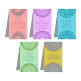 woopme Mandala Pattern Quotes Magnetic Bookmark Boys Girls Students Kids Note Books Lovers Readers Gift Magnetic Page Clips Fold
