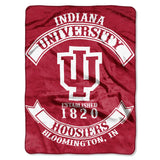 The Northwest Company NCAA Indiana Hoosiers Raschel Throw Blanket, 60 x 80, Rebel