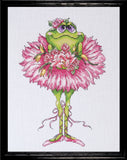 Design Works Crafts Tobin Frog Bouquet Counted Cross Stitch Kit-7X10 14 Count