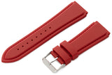 HadleyRoma 24mm Mens Silicone Watch Strap, Color:red (Model: MS3346RQ 240)