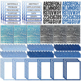 Sinload 92 Pcs Science Fair Board Supplies 60 Trim Scalloped Poster Boards 18 Presentation Subtitles 6 Project Titles 8 Letter S