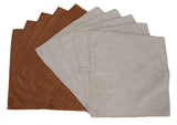 Copper Lane Lint StreakFree Microfiber Cleaning Cloths, Tan and Copper