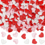 MARFOREVER Valentines Day Felt Confetti, Glitter Heart Decorations, Foam Hearts, Romantic Shape Balls Sprinkles for Wedding, Va
