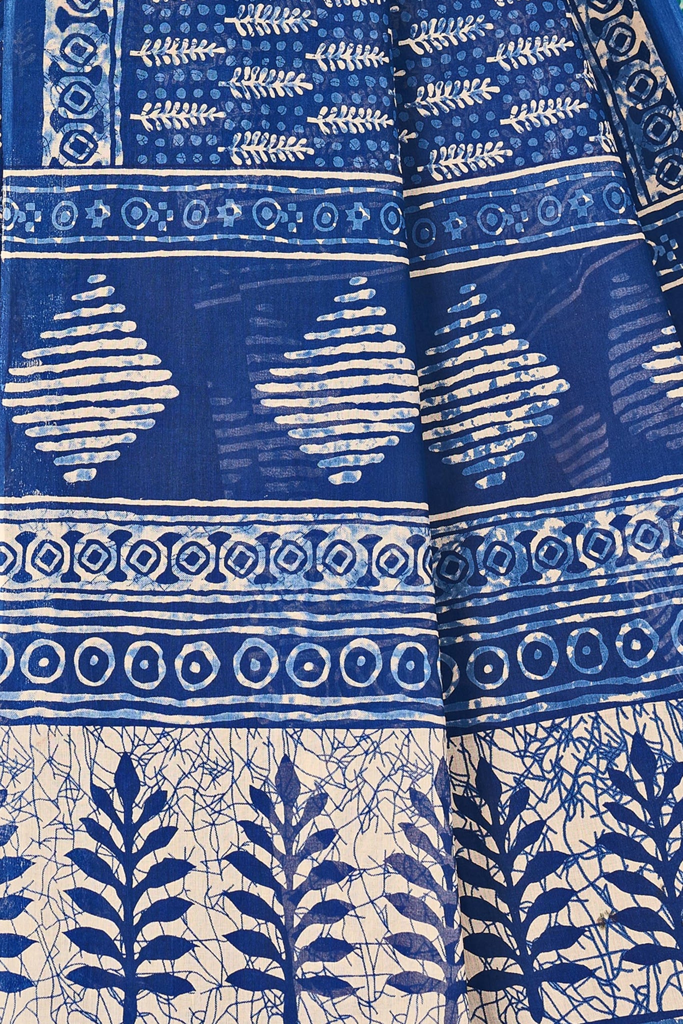 Tamaira Fashion Women'S Plain Cotton Saree (2499_Indigoblue_Indigo Blue)