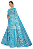 Tamaira Fashion Womens Plain Weave Pure Cotton Saree Without Blouse Piece(2479_Turquoise)