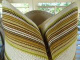 Plutus Brands Plutus Camp Evergreen Seaweed Handmade Throw Pillow, 20 X 26 Standard, Cream/Green/Brown