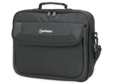Manhattan Cambridge Laptop Bag 14.1, Clamshell Design, Black, Low, W128291746 (Clamshell Design, Black, Low Cost, Accessories Po