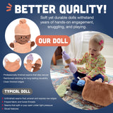 Basket Of Babies Creative Minds Plush Dolls, Soft Baby Dolls Set, 6 Piece Set For All Ages