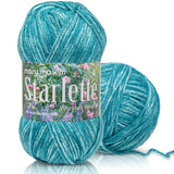 Mary Maxim Starlette, Crochet Yarn, Soft Acrylic Teal Blue Yarn for Afghans, Blankets, Clothing and More, 180 Yards, Teal Heathe