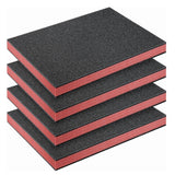 Outus 4 Pcs Cuttable Polyurethane Foam Pads Craft Foam Insert for Cases Packing Padding Camera Toolbox Storage(16 x 12 x 1.5 Inc
