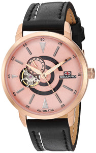 Seapro Men'S Sp0144 Elliptic Analog Display Japanese Automatic Black Watch