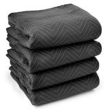 SureMax 4 Moving & Packing Blankets Ultra Thick Pro 80 x 72 (65 lb/dz weight) Professional Quilted Shipping Furniture P