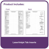 C-Line Business Card Holder Pages, Poly With Tabs/Inserts, 20 Cards/Page, 11 X 9 Inches, 5 Sets Of 5 Pages (61117-5)