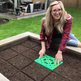 Seeding Square Seed Spacer Tool for Maximum Harvest, Organized Plants & Less Weeds Square Foot Garden Includes Color Coded T