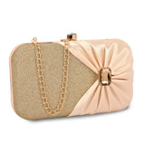 Adisa Studded Formal Party Clutch With Gold Chain For Women And Girls (Cl107-Gol),Gold,,B0CW1DC278