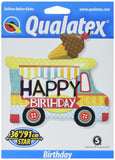 Qualatex 026527 Birthday Ice Cream Truck, 36, Multicolor