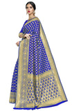 Glory Sarees Womens Kanchipuram Art Silk Saree With Blouse Piece(Royalblue)