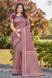 Glory Sarees Womens Banarasi Silk Saree With Blouse Piece (Banarasi_Saree134_Wine)