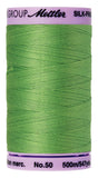 Mettler SilkFinish Solid Cotton Thread, 547 yd/500m, Bright Mint