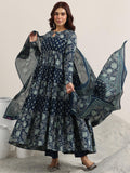 Libas Women'S Cotton Kurta Set (400368_Blue_M)