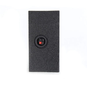 Qpower Single 10'' Universal Downfire Or Behind The Seat Emplty Enclosure