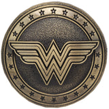 Open Road Brands DC Comics Wonder Woman Embossed Metal Dresser Knob Wonder Woman Drawer Knob for Bedroom or Man Cave