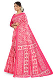 Tamaira Fashion Womens Plain Weave Pure Cotton Saree Without Blouse Piece(2479_Pink)