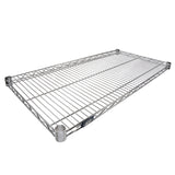 Nexel Additional Wire Shelf for Wire Shelving Units, 600-800 lb Capacity, 18W x 30L, Chrome Finish