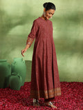 Libas Women'S Viscose Rayon Printed Kurta Set (49424, Maroon, Xl
