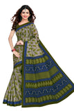TAMAIRA FASHION Womens Plain Weave Cotton Saree (RI 1354_Grey)